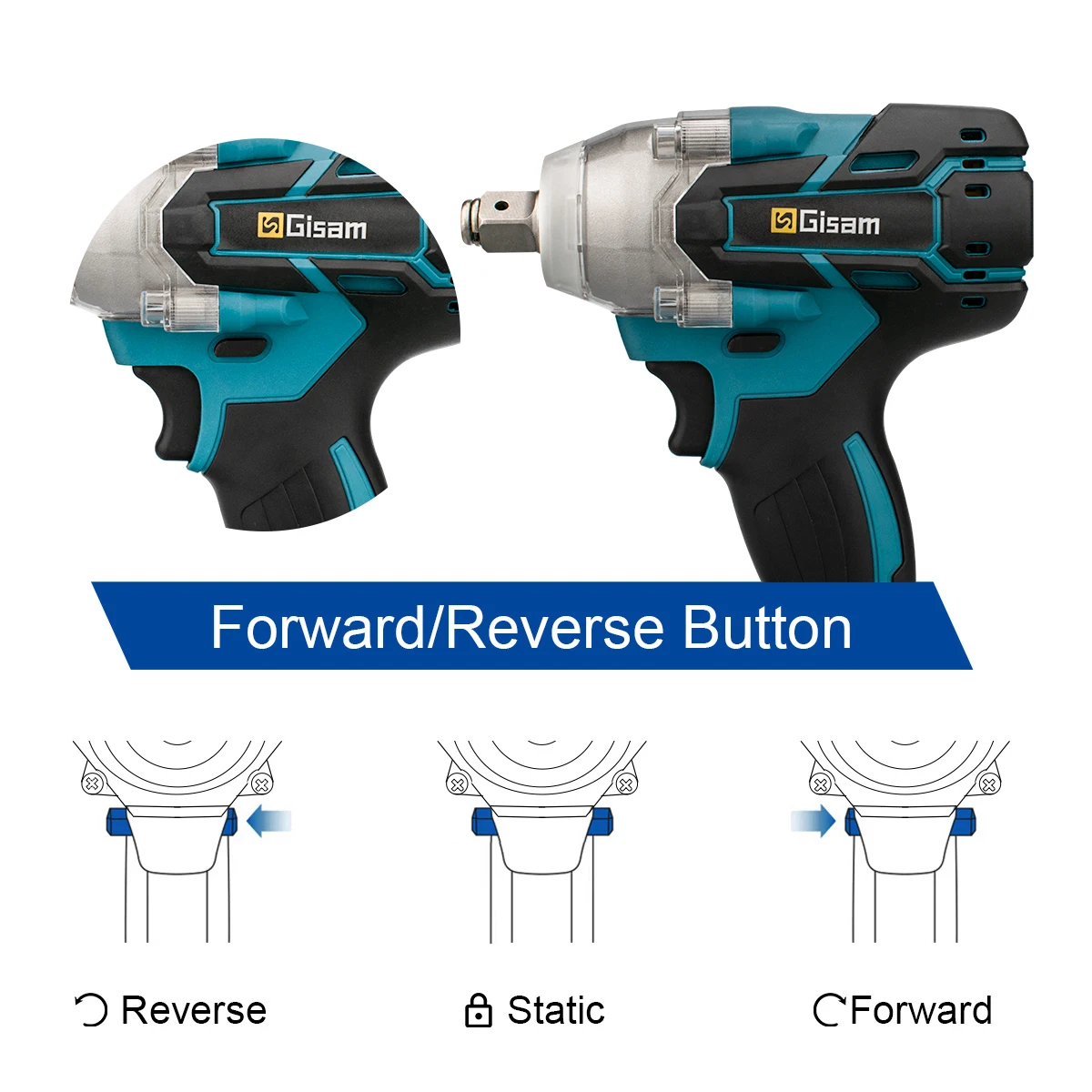 520N.M Brushless Electric Impact Wrench Cordless Electric Wrench Power Tools 1/2 inch Li-ion Battery for Makita 18V Battery