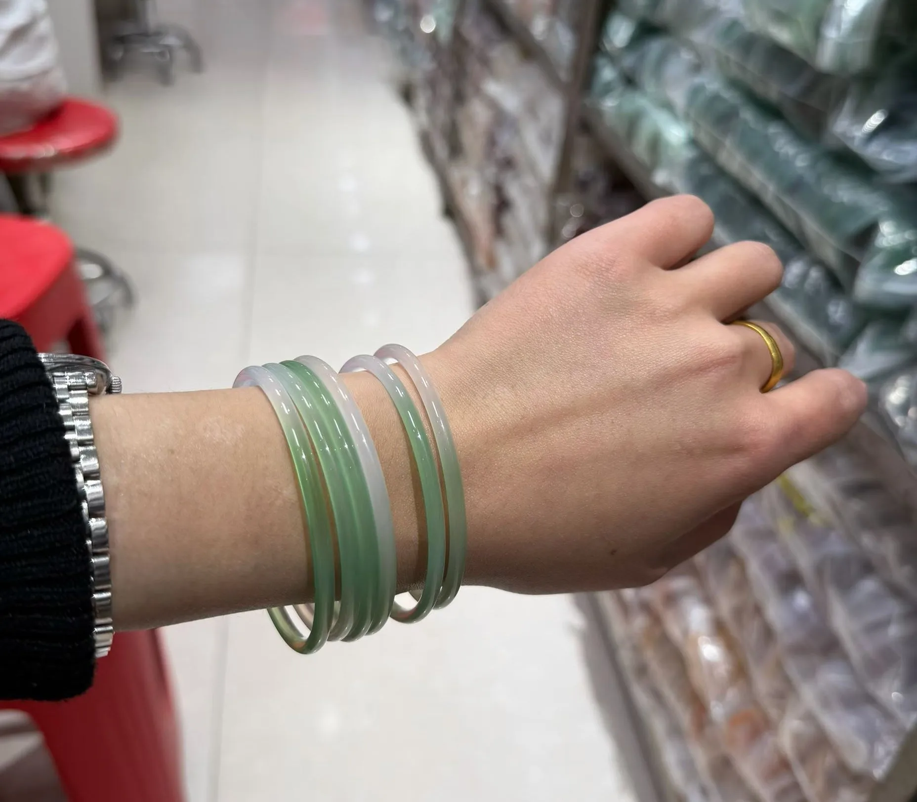 

New Natural Burmese Jade Green Bangle Elegant Princess Jewelry Best Jades Bracelet Fine Jewellry