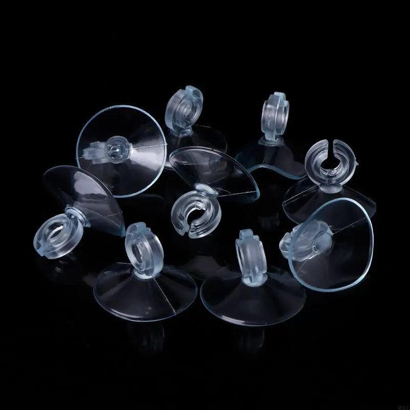 

MOLC 10Pcs Replacement Suction Cup with Clip Fish for Tank Accessories Sucker Holder