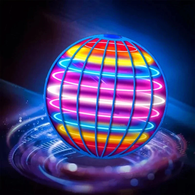 Flying Ball Boomerang Fly Magic with LED Lights Drone Hover Ball Fly Nova Orb Flying Spinner Fidget Toys Children Family Gifts