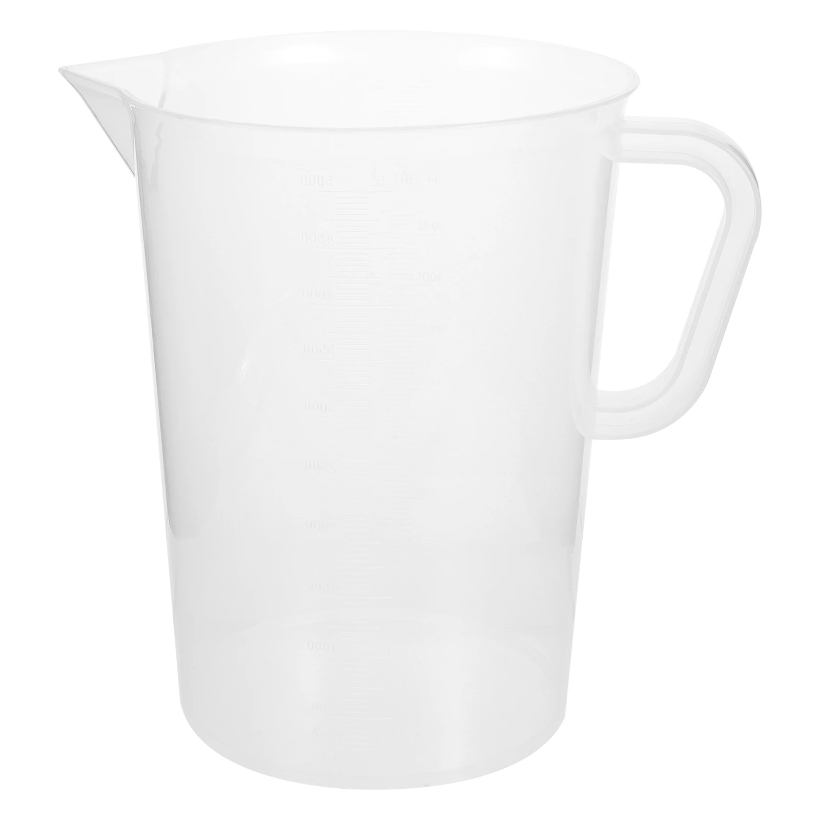 

5000 Ml Measuring Cup Beakers Transparent Plastic Cups with Scale for Juice Oil Storage Reusable Easy Clean Kitchen Bar Tools