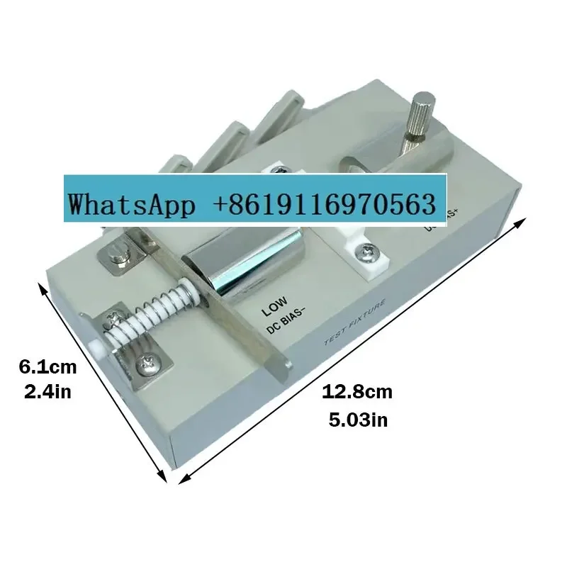 LCR Meter Four-terminal Test Clip SMD Patch Element Thimble Fixture Piezoelectric Ceramic Wafer Fixture LCR Bridge Test Fixture