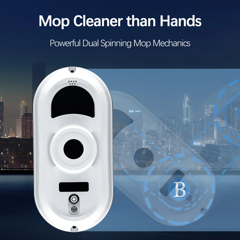 No Water Spraying Window Cleaning Robot 90W Household High-suction Power Intelligent Glass Cleaning Window Cleaning Robot