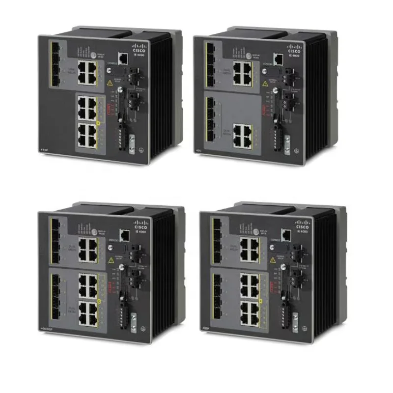 For IE Series IE-4000-8GT4G-E & IE-4000-8GS4G-E 8-Port Industrial Managed Ethernet Switch PoE+ QoS Stackable for Edge Networks