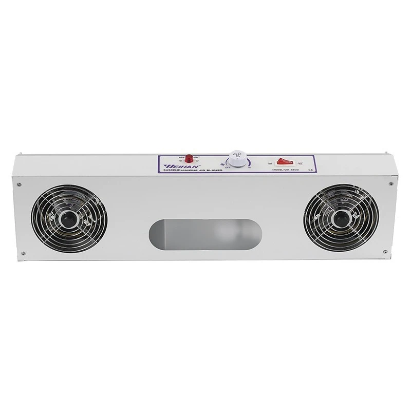 مروحة أيون مزدوجة الرأس معلقة، معدات إزالة الغبار الكهروستاتيكية متعددة الرؤوس، مروحة التأين، مروحة صناعية مزدوجة، معدات مضادة للكهرباء الساكنة