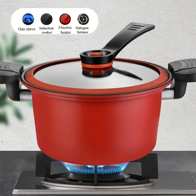 

3.5L Soup Meat Pot Rice Cooker Gas Stove Non-Stick Cooking Pots Micro Pressure Cooker Stew Pot Pressure Cooker Kitchenware