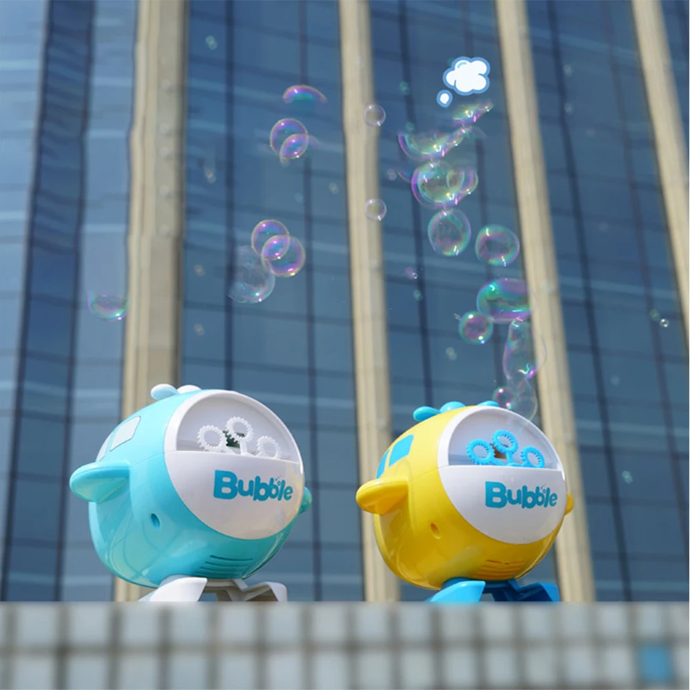 1pc Bubble Blower Electric Automatic Bubble Maker Toy Creative Helicopter Children Bubble Blower Toy (Random Color, Charging