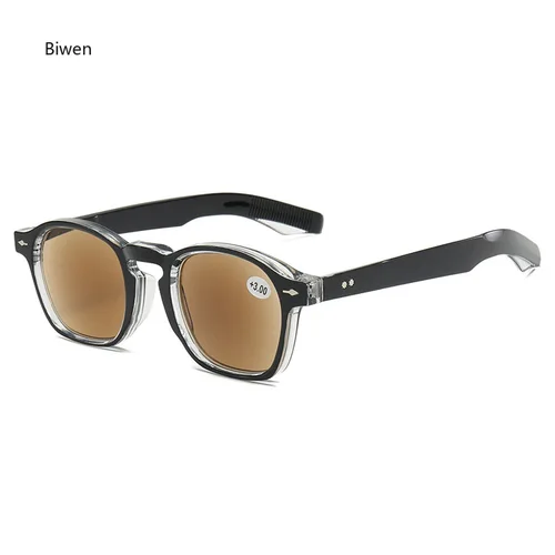 Imagen 2 del producto Gafas de lectura clásicas para hombre y mujer, lentes de presbicia, cuadradas, para hipermetropía, antiuv400, dioptrías + 1,0 a + 4,0