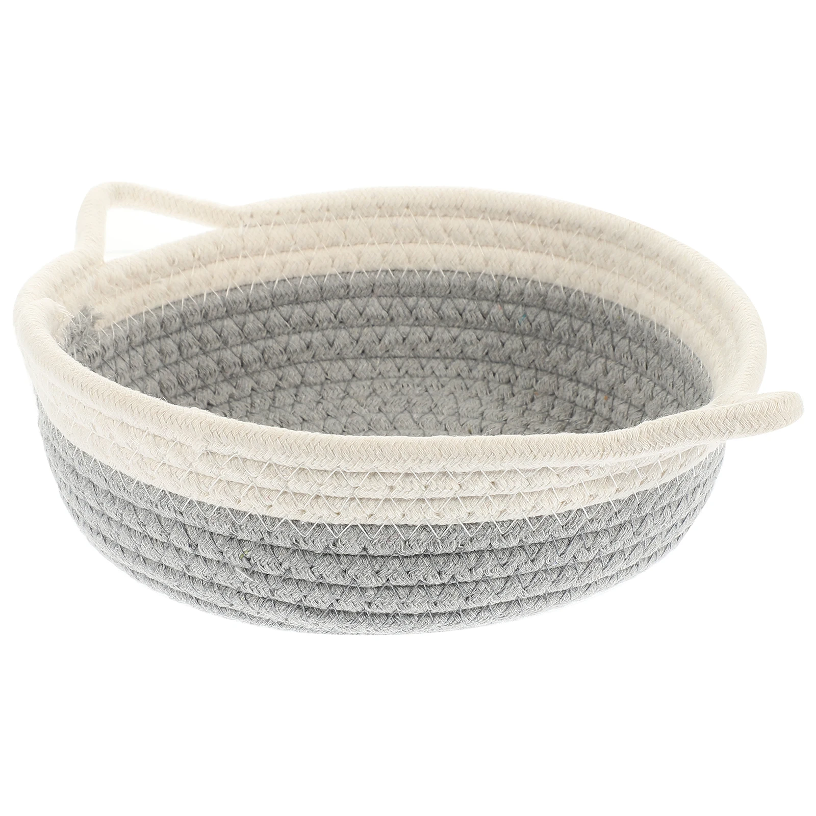 

Color Blocking Cotton Rope Storage Baskets Bedroom Organizer Makeup Camping Woven Basket Rope Basket Sundries Organizer Storage
