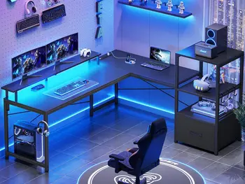 L Shaped Gaming Desk, 51
