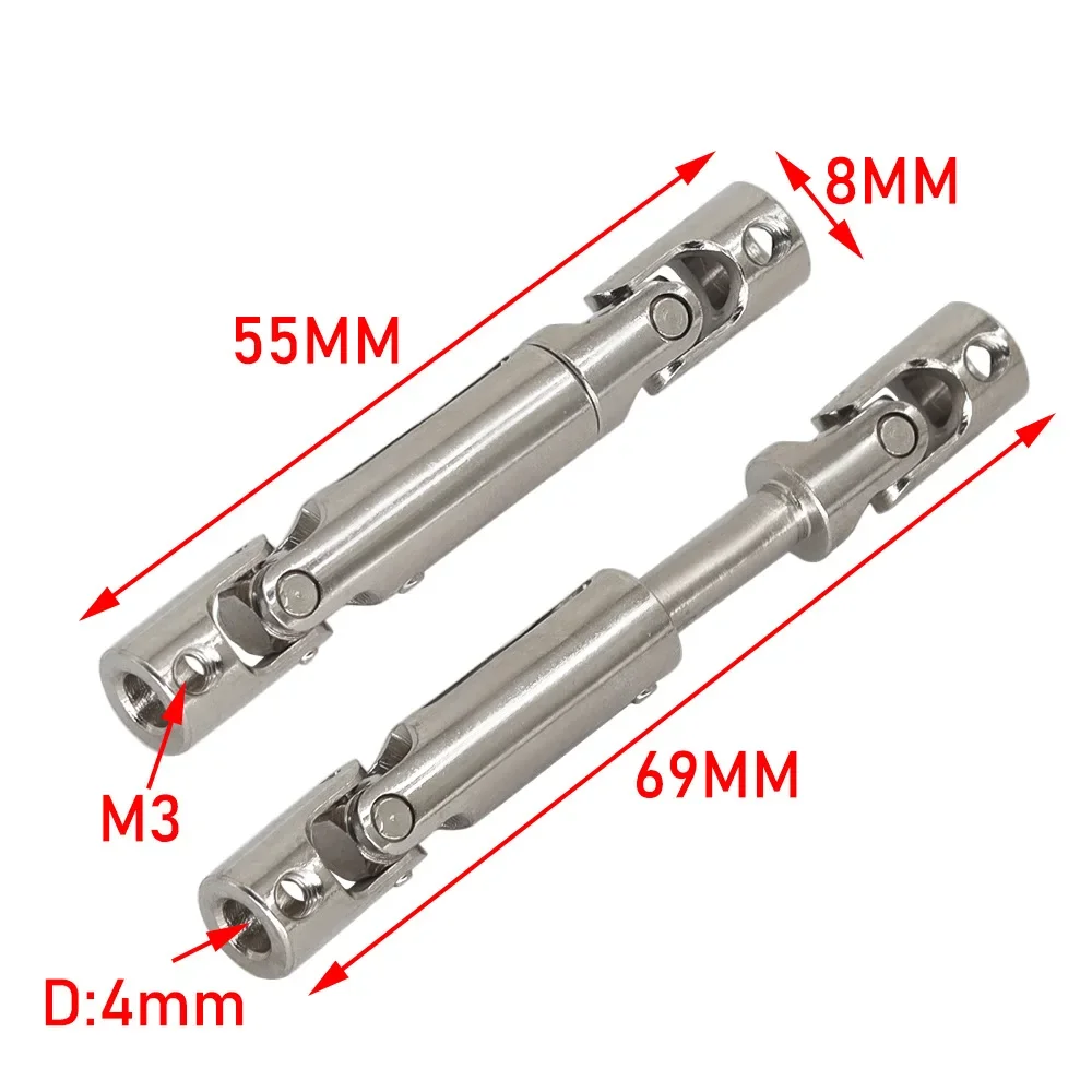 Neue MN99S MN98 2 stücke Metall Antriebswelle CVD Antriebswelle 1/12 RC Auto Upgrade Teile Zubehör