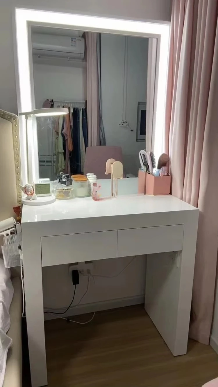 * Retail Salon Store Decorations Salon Shop Dresser Table for Sale Multi Function Mirror Station