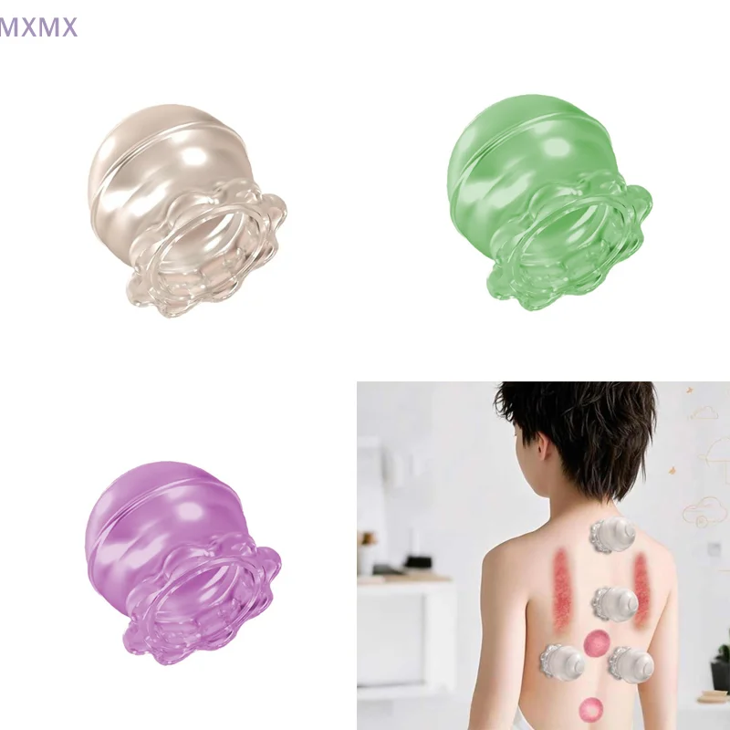 

{MX} Silicone Vacuum Cupping Device Anti Cellulite Suction Silicone Cup Massager For Body Beauty Health Tool