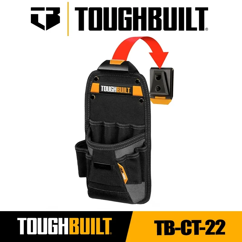 TOUGHBUILT TB-CT-22 Small Technician Electric Tool Waist Bag Quick Hanging Sturdy Tool Kit Quick Hanging Bag