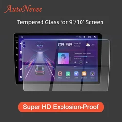 Car Radio Tempered Glass Film 9 and 10.1 inch Waterproof Scratch Resistant Explosion Proof Screen Protector For Car  Head