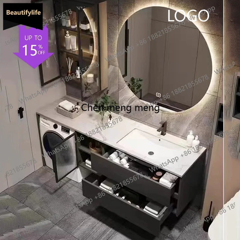 

Q181 Organizer Bathroom Cabinet Modern Waterproof Vanity Mirror Bathroom Cabinet Washroom Luxury Armoir Salle De Bain Home Furni