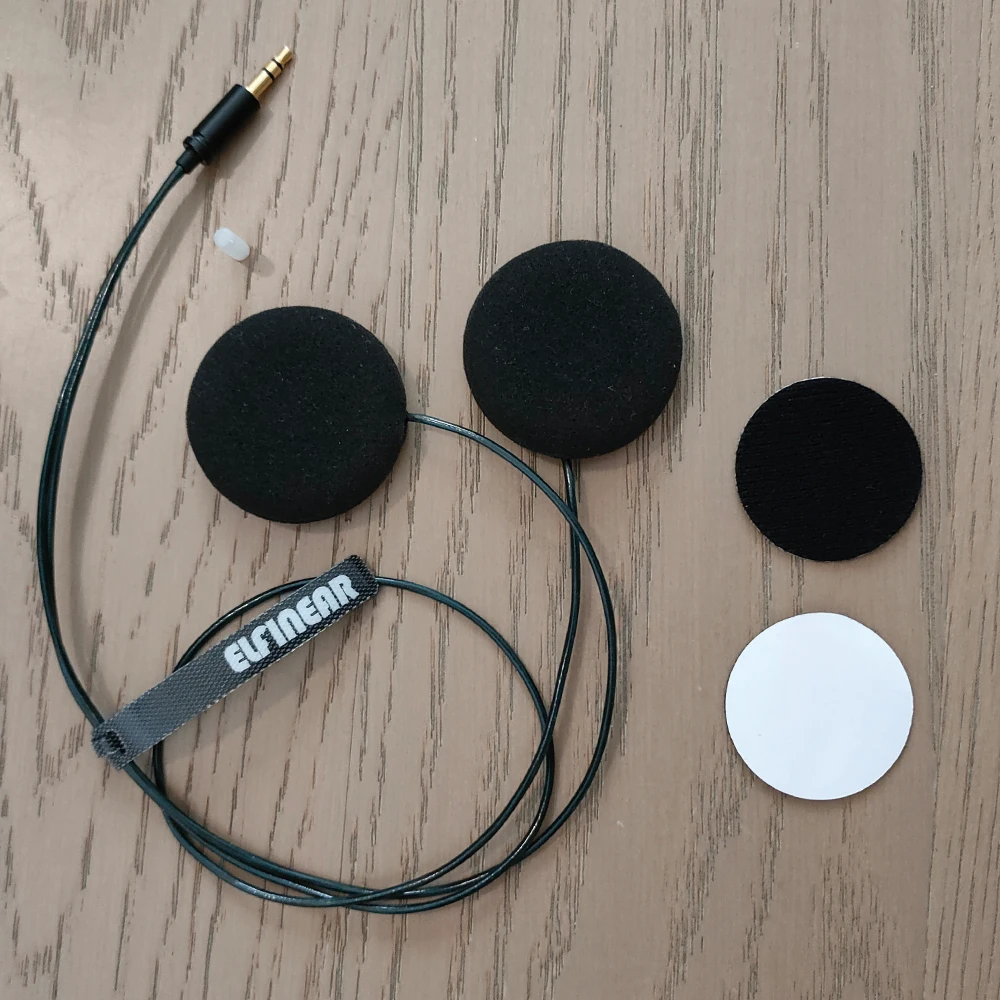 ELFINEAR ACOUSTIX ELITE 45 mm Helmlautsprecher – ultimativer Klang, 3,5 mm AUX, kompatibel mit Cardo-, Sena- und Vimoto-Kommunikatoren – Detail 4