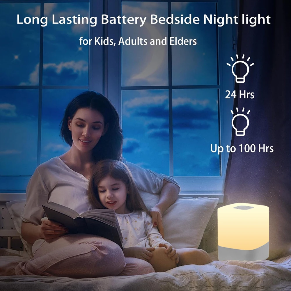 Night Light for Baby,Portable LED Touch Night Lamp for Kids and Adult, Breastfeeding,Sleep Aid,USB Rechargeable Nursing Lamp 