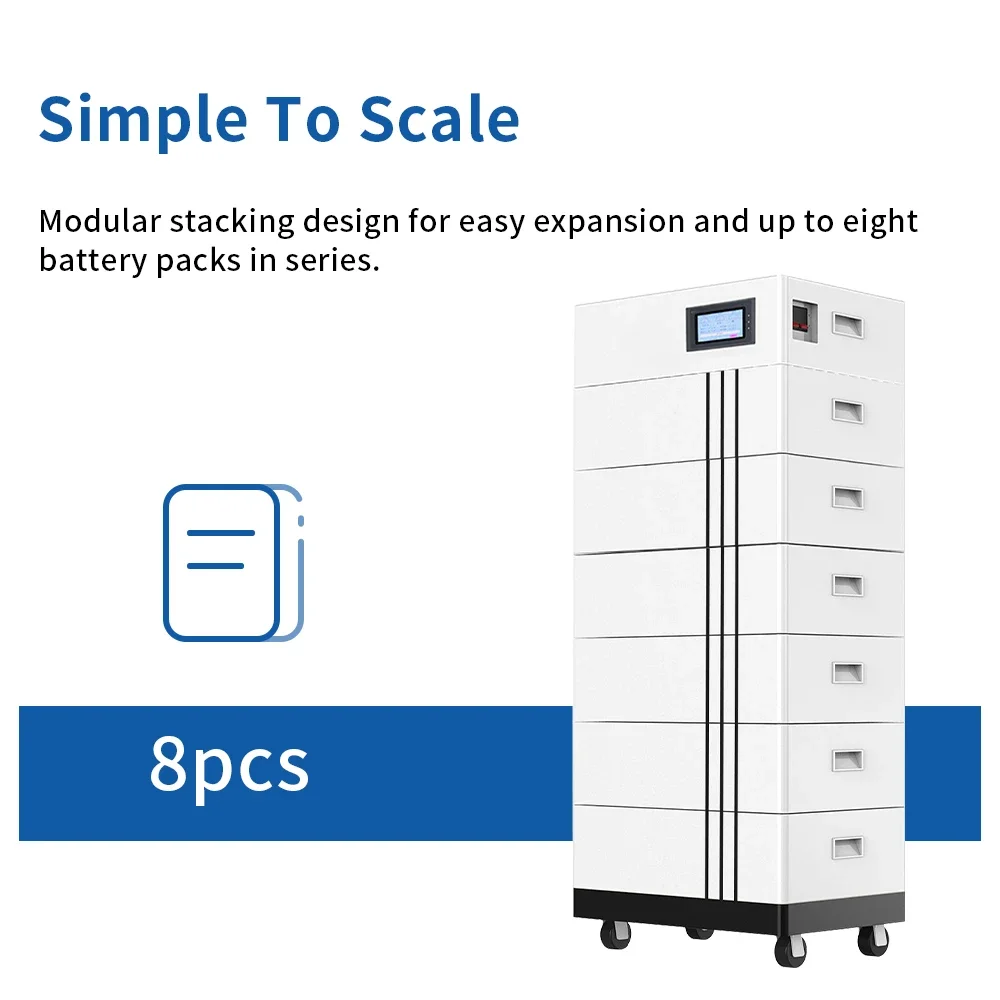 high voltage bms 384v 336v 288v Household Stackable Modular in Parallel Residential Home Energy Storage Lithium Battery Pack