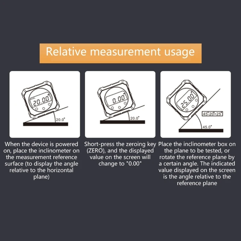 Angles Meter Protractor Inclinometer Level Angles Meter Digital Meter