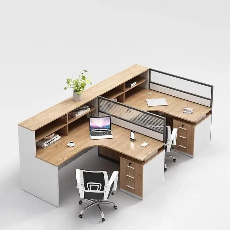 Staff desk, simple and modern, six-person screen, partition, staff, four-person furniture