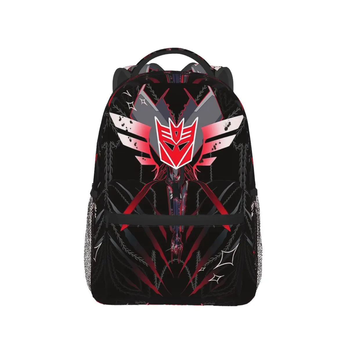 Tfp Starscream Inspired Insignia Backpacks Boys Girls Bookbag Students School Bags Laptop Rucksack Shoulder Bag Large Capacity