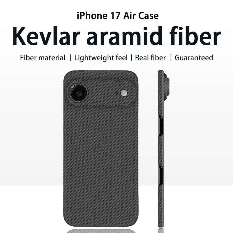 

for iPhone Air 17 Air Ultra Slim Lightweight Aramid Carbon Fiber Case Strong Magnetic MagSafe Case Aramid Fiber