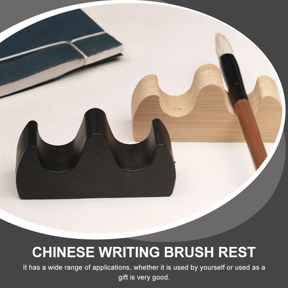 

12 Pcs Penshelf Brush Stand Plastic Holder Display Wide Application for Desk Calligraphy
