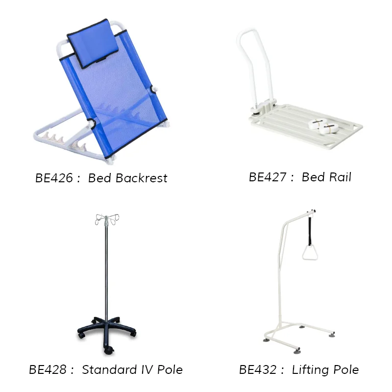 الجملة طوي الصلب السرير السكك الحديدية مستشفى السرير سلامة السكك الحديدية لكبار السن تتجه معدات العلاج إعادة التأهيل #4