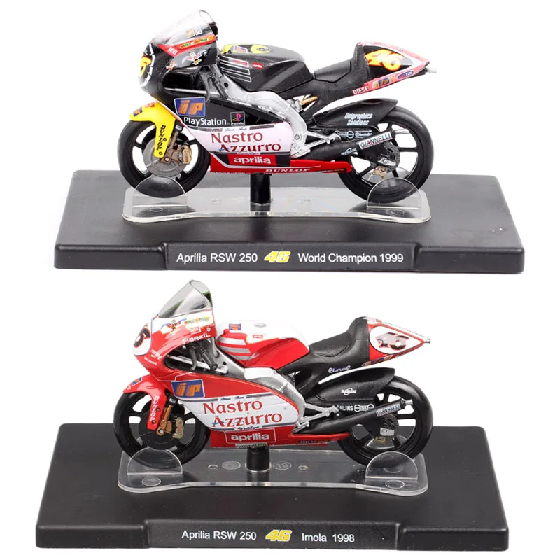 1/18 Scale Aprilia RSW250 World Championship 1999 Imola 1998 Test Jerez 1997 GP Racing Motorcycle Moto Diecasts Toy Model Bike