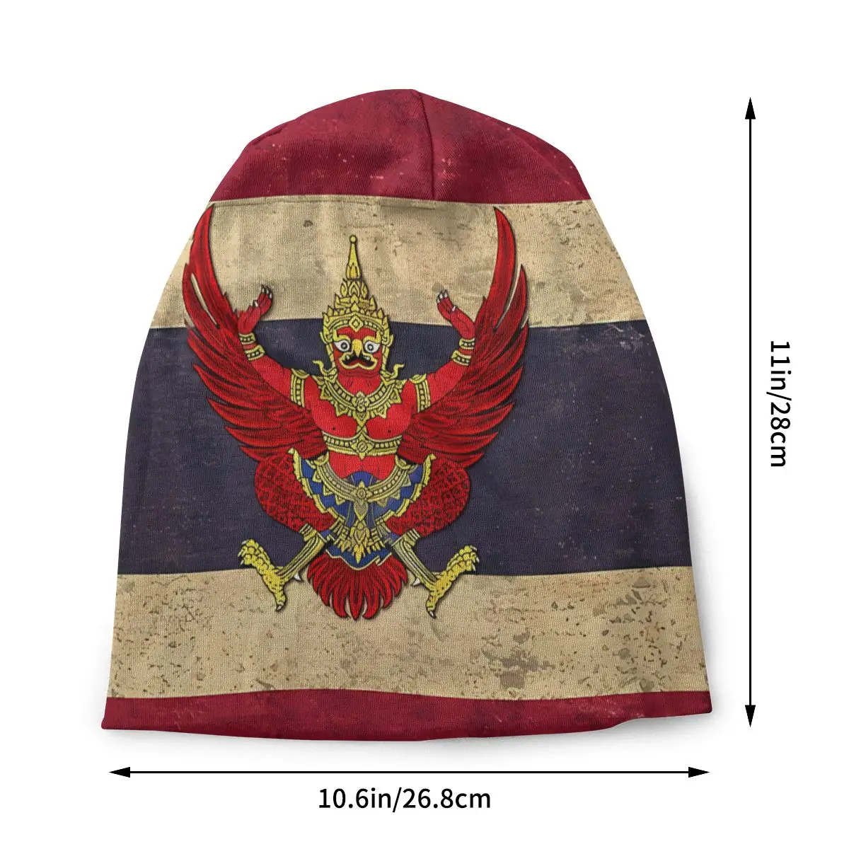 Buddhist God Belief Skullies Beanies Outdoor Hats Flag Of Thailand Patriotic Gift Thin Bonnet Special Caps Men Women's Earmuffs