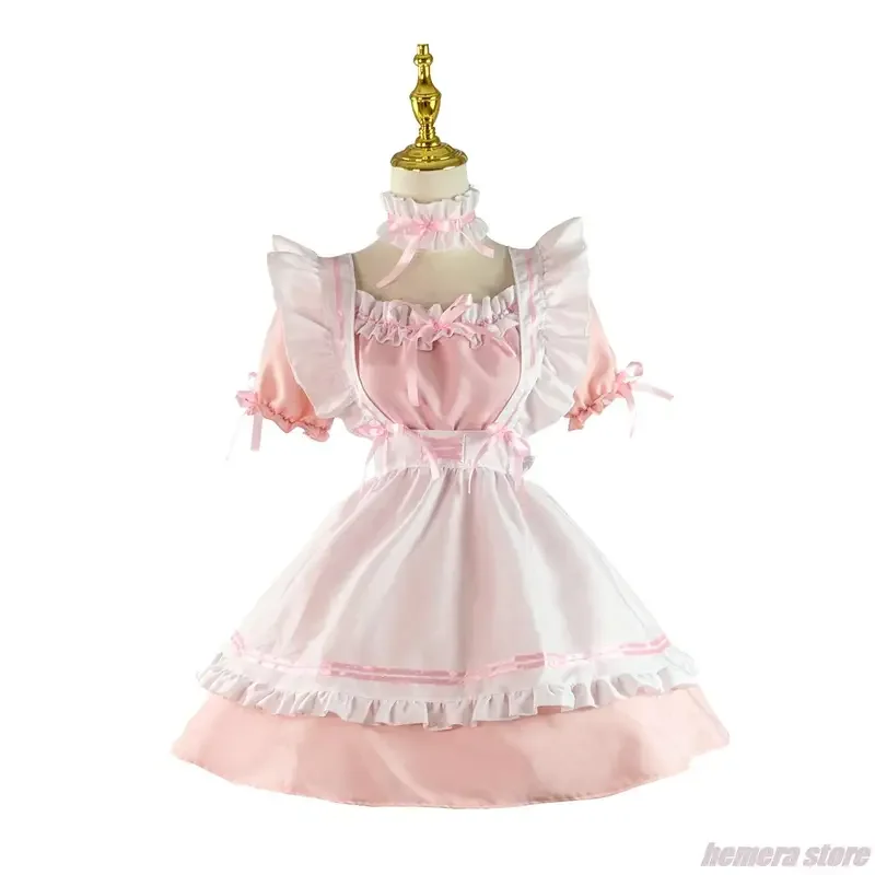 Lolita Cat Cosplay Traje, Uniforme Empregada Japonesa, Linda menina vestido de estudante, Doce vestido bonito, Café Princesa, Lingerie Kawaii Harajuku