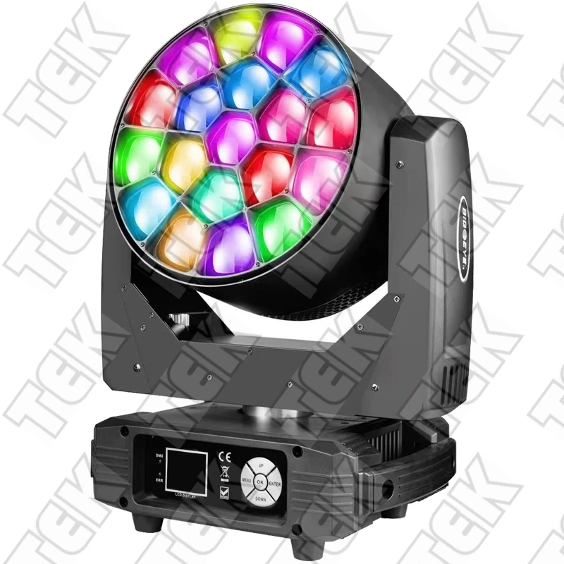 

19*15W LED Bee Eye with Zoom Moving Head Paky for Show Wedding Performance Bar Pub Club Professional Stage DJ Disco Party Light