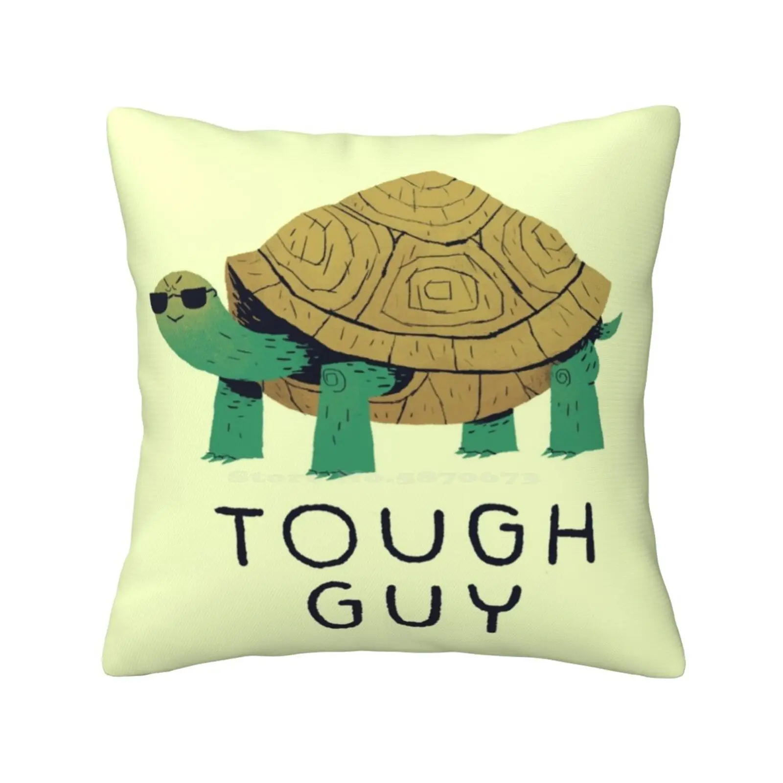 Tough Guy Home Sofa Car Waist Throw Pillowcase Tortoise Turtle Shell Tough Funny Sunglasses