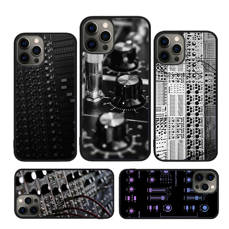 Vintage Synth Synthesizer Phone Case For iPhone 16 15 14 XR XS 11 12 mini 13 Pro MAX Plus cover shell coque