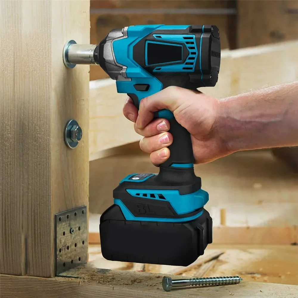 

L1200N.M Cordless Electric Impact Wrench 1/2 Inch Portable Rechargable Brushless Electric Wrench Power Tool For Makita 18VBatt