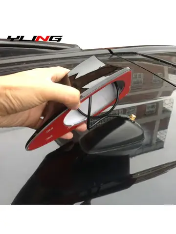Car Shark Fin Antenna Cover Base Replacement Radio Signal Aerials Roof Exterior Accessories Decoration