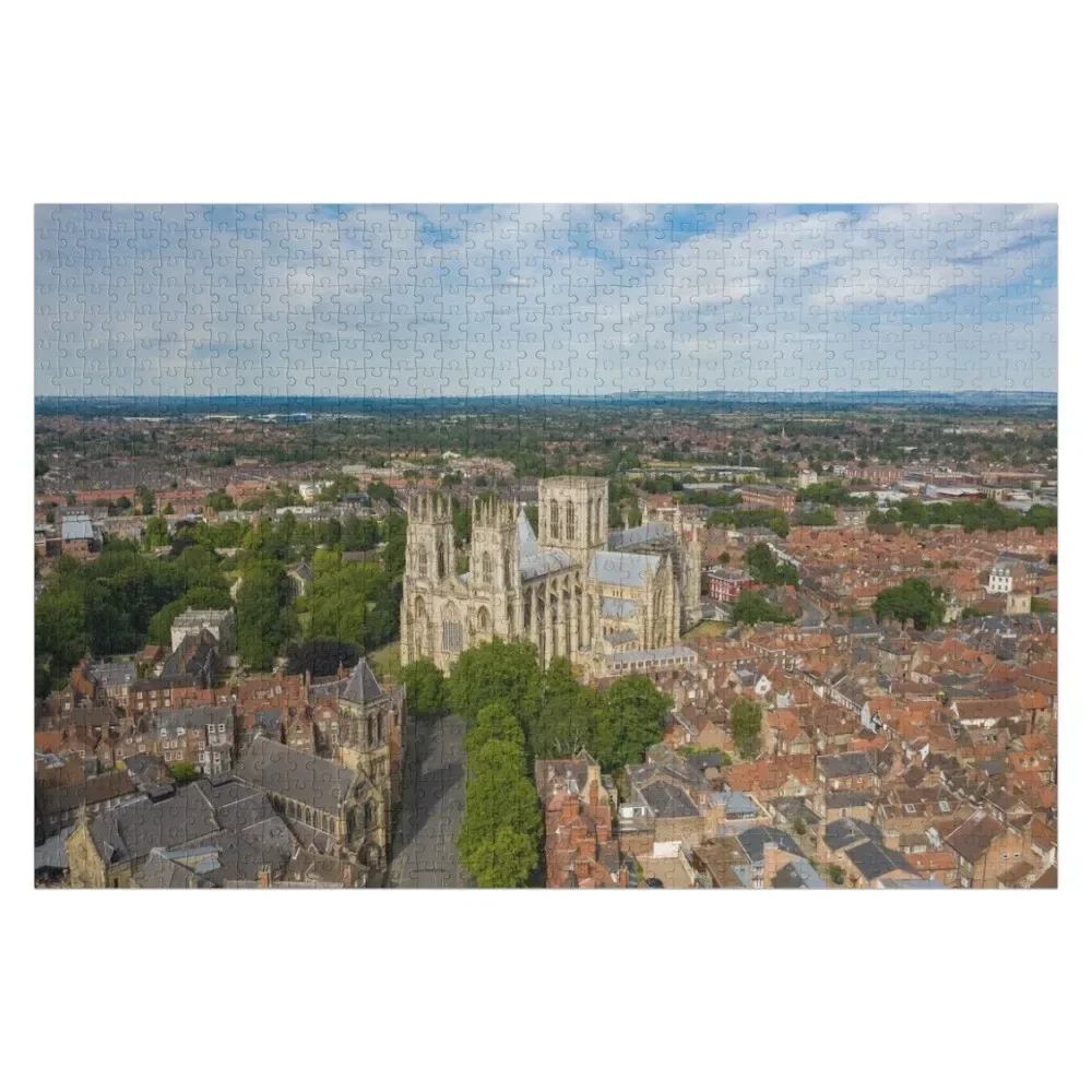 

York Minster Cathedral England North Yorkshire in Summer Jigsaw Puzzle Customized Gifts For Kids Name Wooden Toy Puzzle