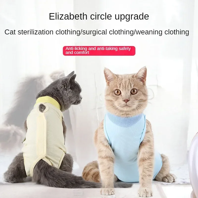 

Cat Surgical Suit Postoperative Sterilization Suit Anti Licking and Anti Stripping Pet Summer Cat and Dog Universal Small Dog