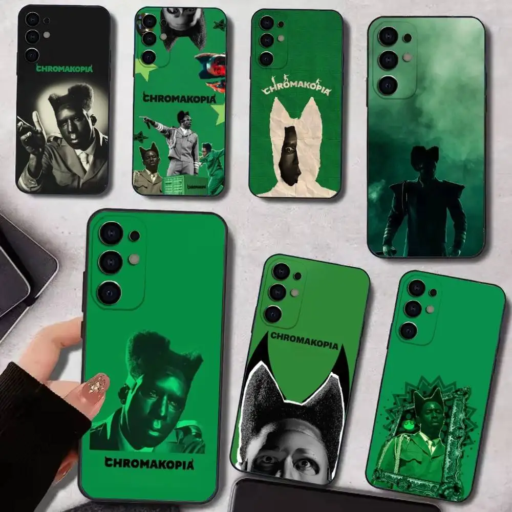 

C-Chromakopia T-Tyler The Creator Phone Case For Samsung S25,S24,S21,S22,S23,S30,Ultra,S20,Plus,Fe,Lite,Note,10,9,5G Black Cover
