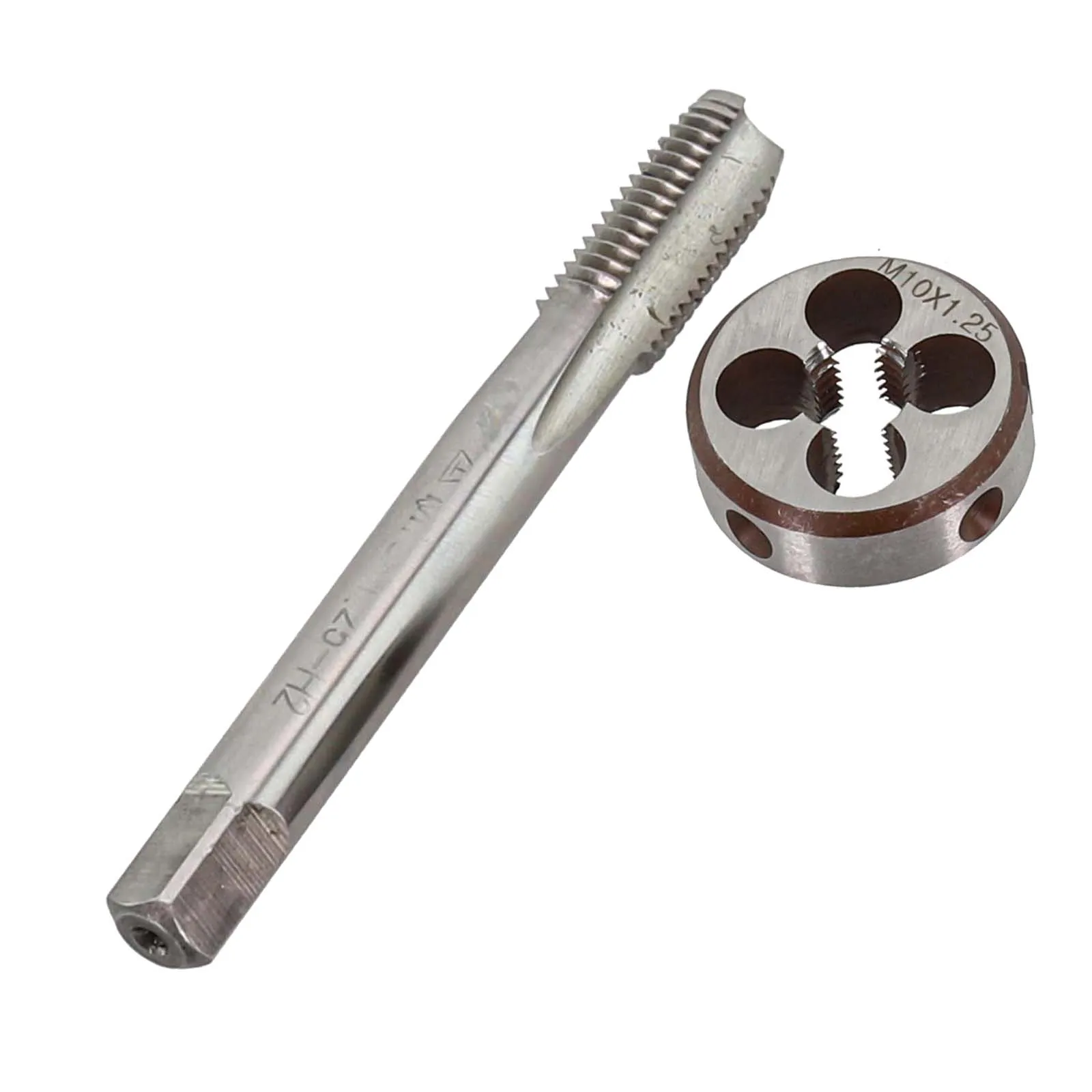 For Workshop Use M10X1.25 Die High Steel Tools for m10 X 1.25mm Silver Color Long-lasting Performance Precision Threading