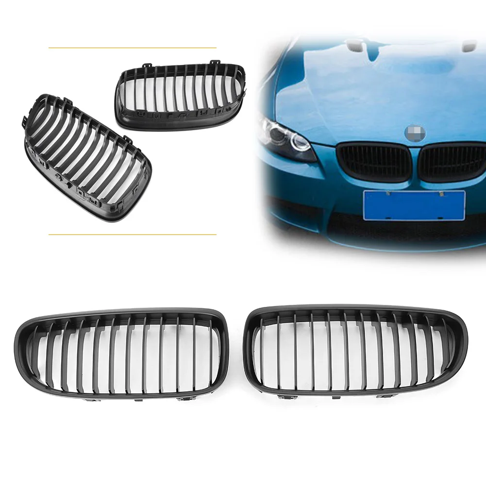 Car Front Kidney Grill Upper Grille For BMW 3 Series E90 Sedan & Wagon 323i 325i 328i 330i 335i 2009 2010 2011 Matte Black