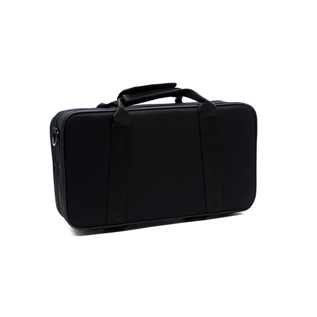 Clarinet Box Professional Black Tube Case Organizer Container Square