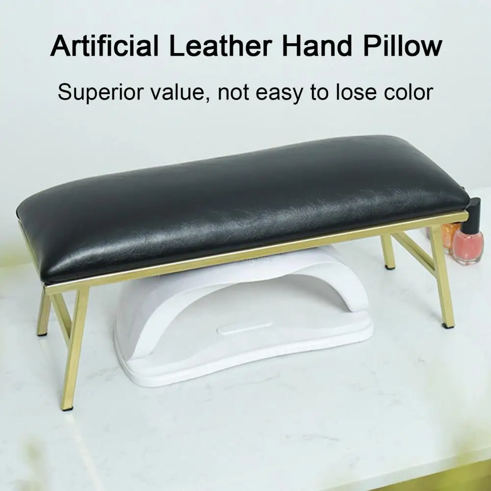 Compatible with Popular Nail Lamps Hand Pillow User-friendly Manicure Hand Pillow Faux Leather Support for Nails for Manicure