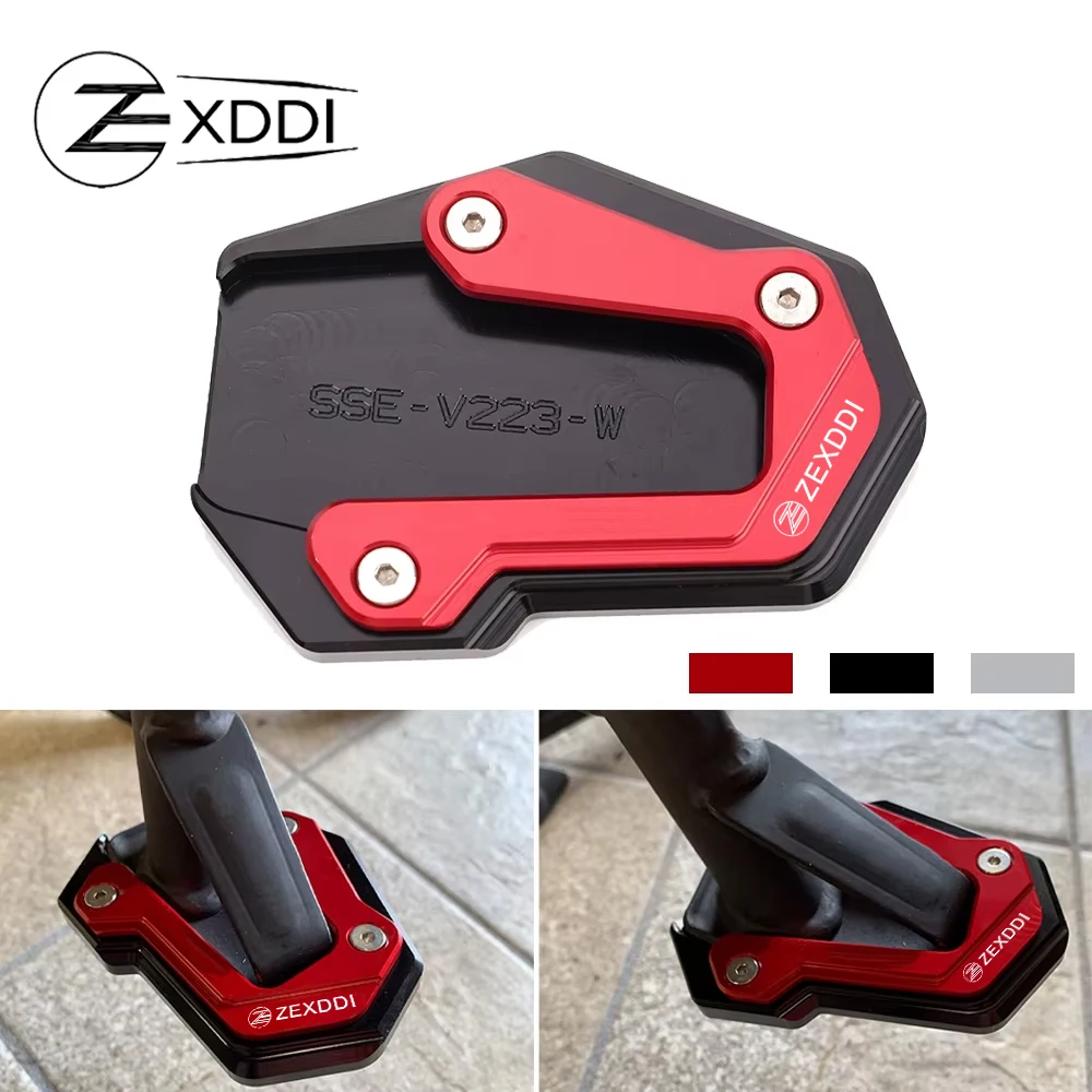 Für Multistrada 950 1100 1200 1200S/GT 1260 S V4S V4 V2 V2S Motorrad-Seitenständer-Verlängerungsplatte Stützplatte – Detail 1
