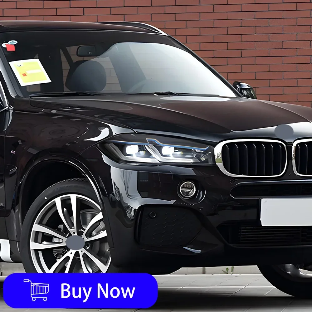 

For BMW X5 X6 28i 35i 50i F15 2014-2018 LED Auto Headlights Assembly Upgrade 2023 Style DRL Projector Lens Car Tool Accessories