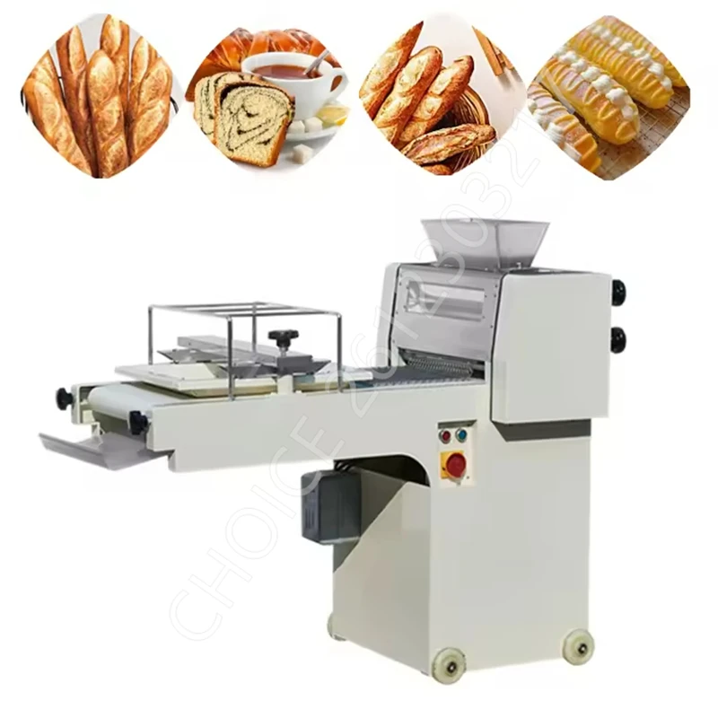 Commercial Electric Toast Damper Forming Machine Bread Loaf Making Machine Croissant Crescent Dough Toast Moulder for Bakery