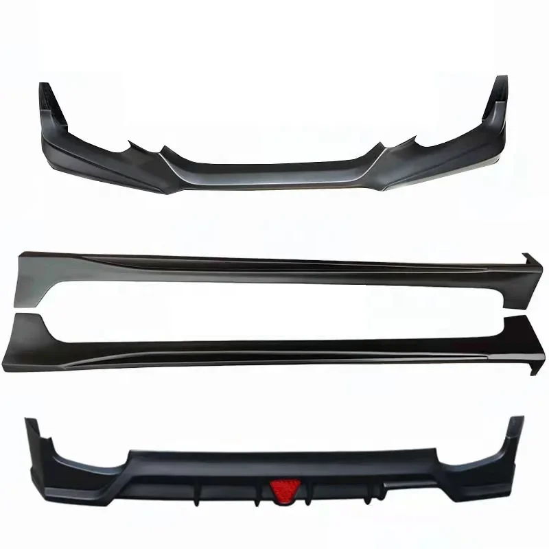 car bodykit for honda fit  jazz mugen style abs  plastic for honda jazz 2018 2019 2020   front lip  rear lip  side  skirts