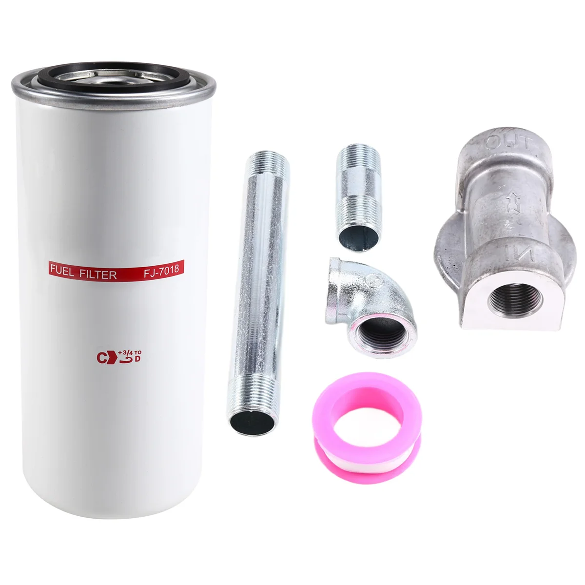 

ABNJ Transfer Pump Fuel Filter on Replacement for FR112 FR1210G 18gpm 3/4 Inch with 1200KTG9075 Filter Elements + Base