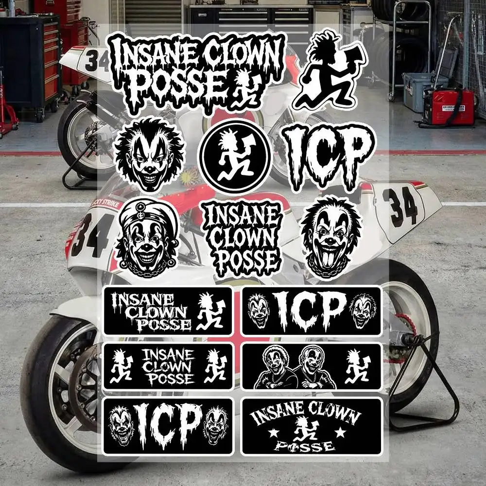 

I-Insane C-lown Posse Stickers Waterproof Vinyl Decals for Motorcycle cars bicycles skateboards Laptop Water Bottle Phone Case